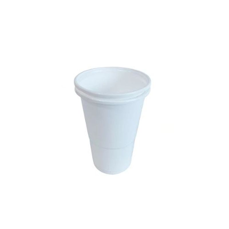GENERICO - Vaso Plastico Color Blanco 200ml 25pcs