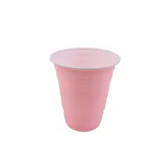 GENERICO - Vaso Plastico Color Rosa 500ml 10pcs