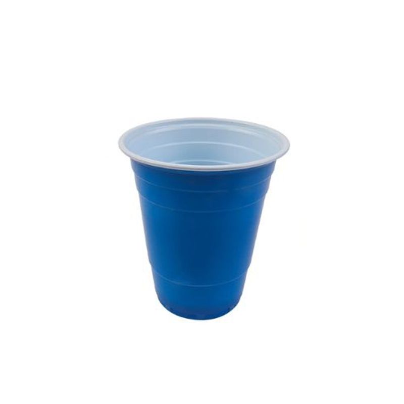 GENERICO - Vaso Plastico Color Azul 500ml 10pcs