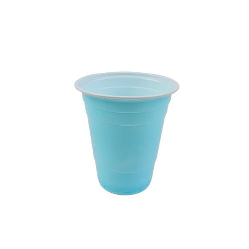 GENERICO - Vaso Plastico Color Celeste 500ml 10pcs