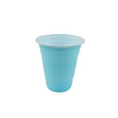 GENERICO - Vaso Plastico Color Celeste 500ml 10pcs