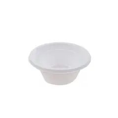 GENERICO - Mini Tazon Plastico Blanco 250ml 10pcs