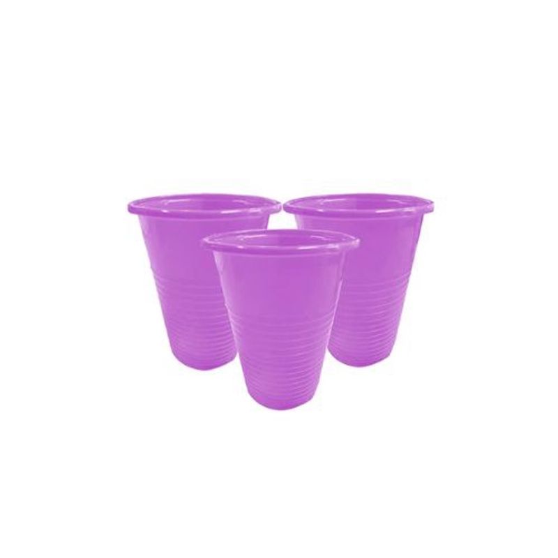GENERICO - Vasos Plastico Violeta 200ml 25pcs