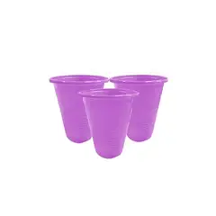 GENERICO - Vasos Plastico Violeta 200ml 25pcs
