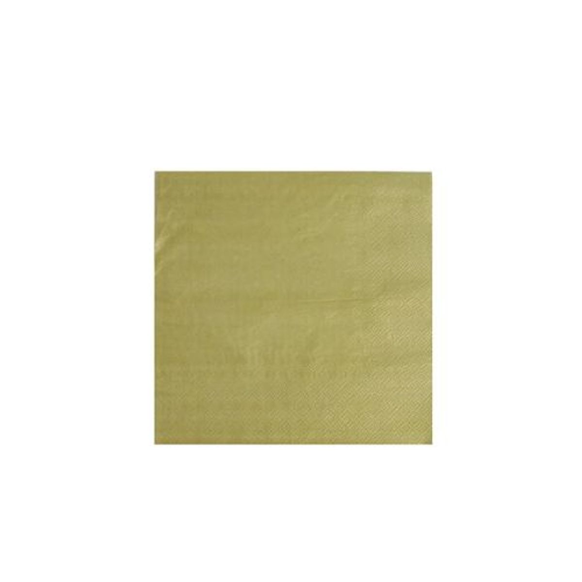 GENERICO - Servilletas De Papel Dorada 16pcs 33x33cm
