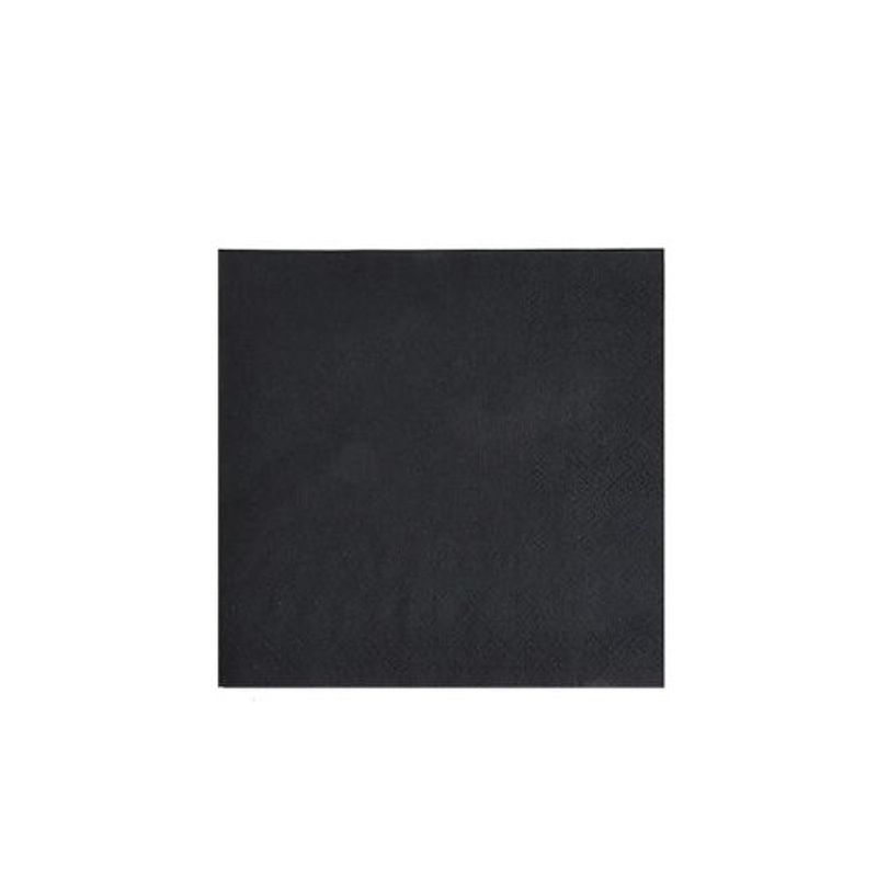 GENERICO - Servilletas De Papel Negra 20pcs 25x25cm