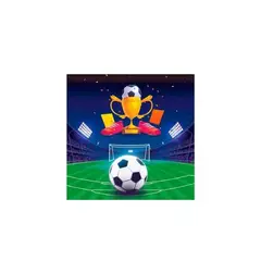 GENERICO - Servilletas De Papel De Futbol 16pcs 33x33cm