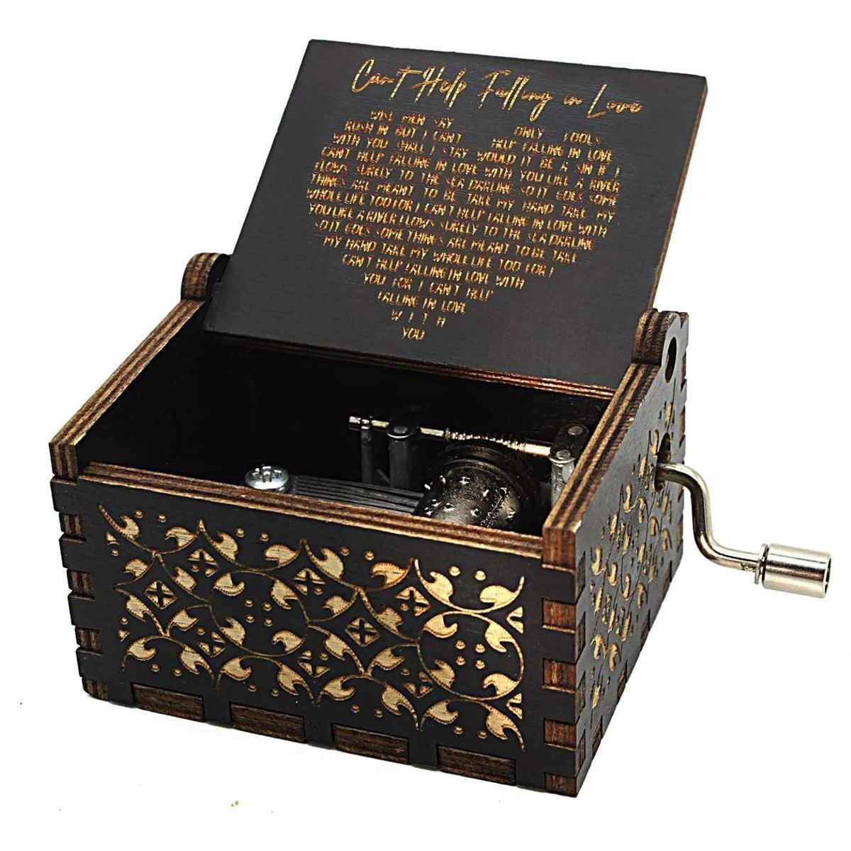 KUANGYE - Caja Musical Elvis Cant Help Falling In Love Corazón Amor