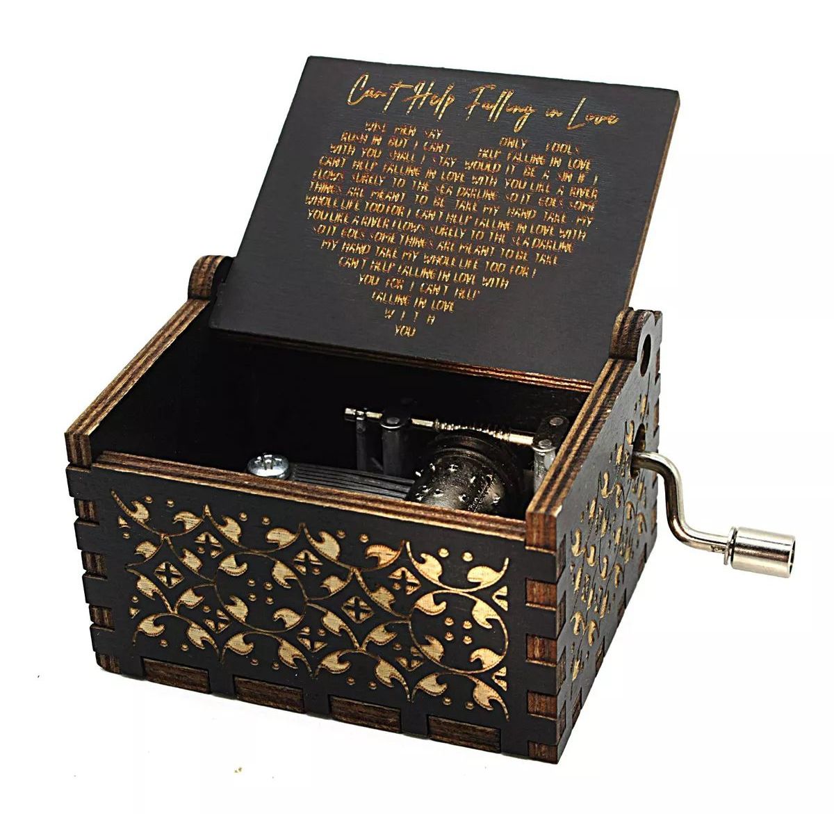 KUANGYE - Caja Musical Elvis Cant Help Falling In Love Corazón Amor