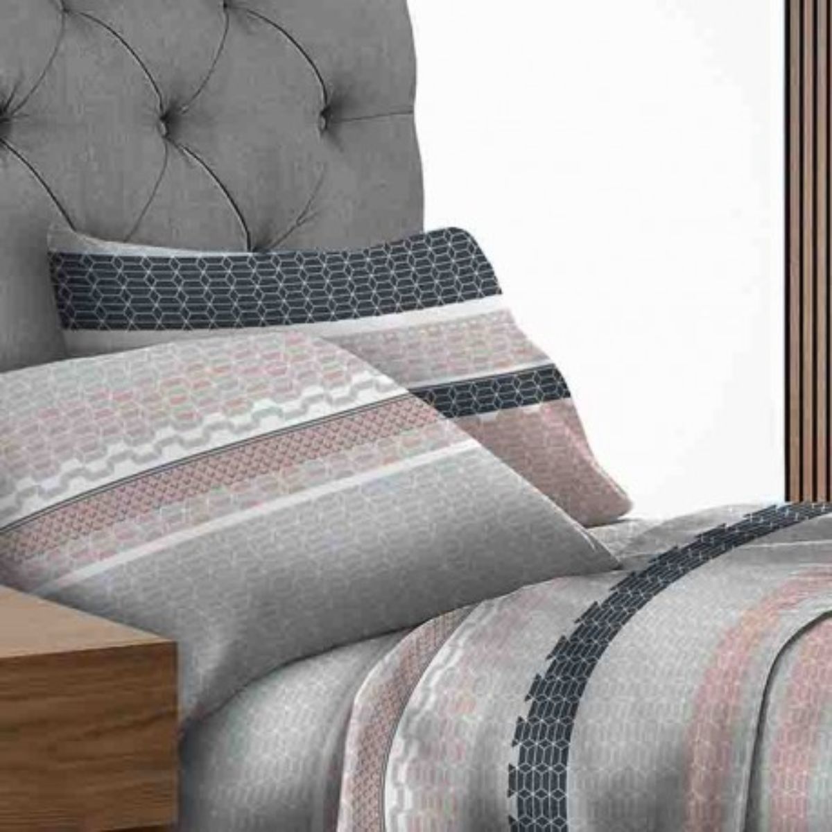 ILLUSIONS - Sábanas Illusions King De 144 Hilos Máximo Confort Geo