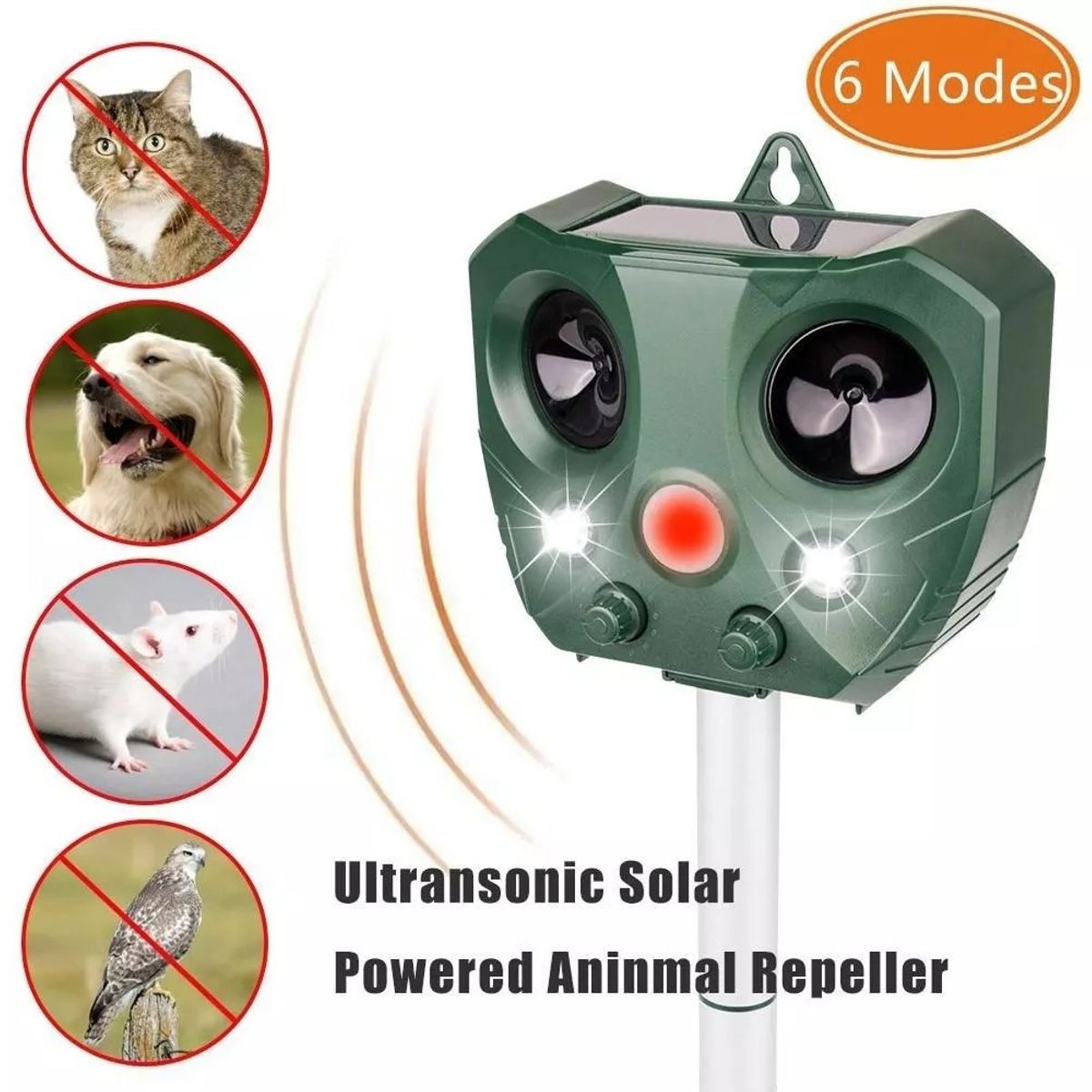 GENERICO - Repelente De Insecto Y Animales Ultrasonido