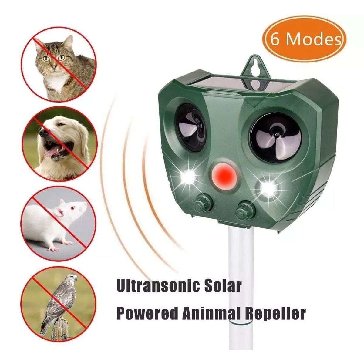 GENERICO - Repelente De Insecto Y Animales Ultrasonido