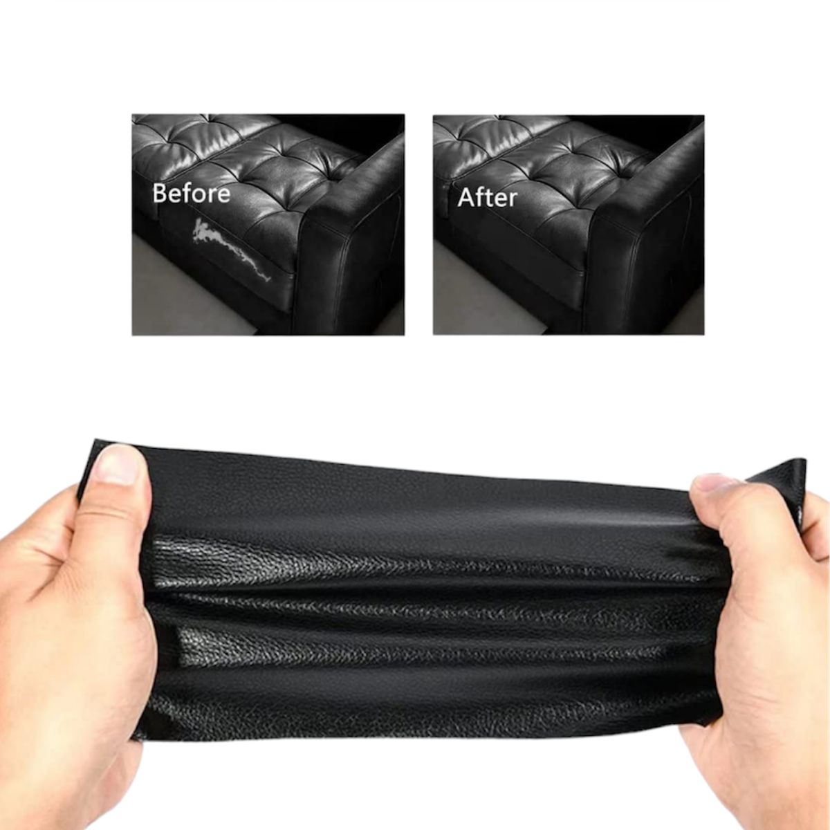 GENERICO - Parche De Reparación Cuero Sintético Autoadhesivo Multiuso