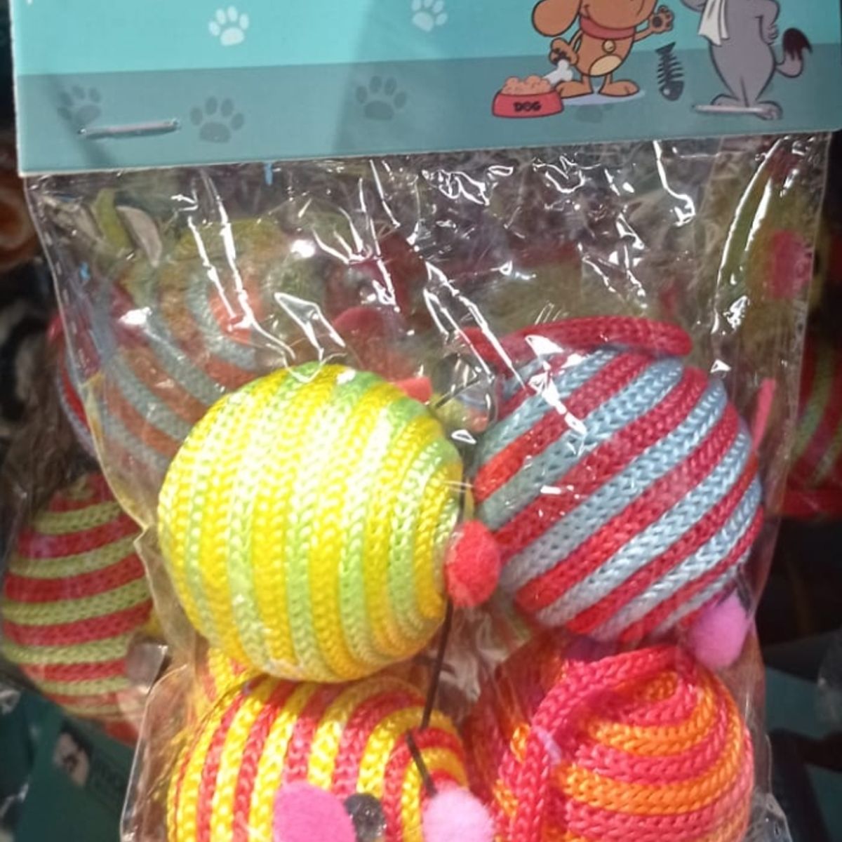 GENERICO - Mini Bolas De Juguete Para Gatos De Hilo Set De 4