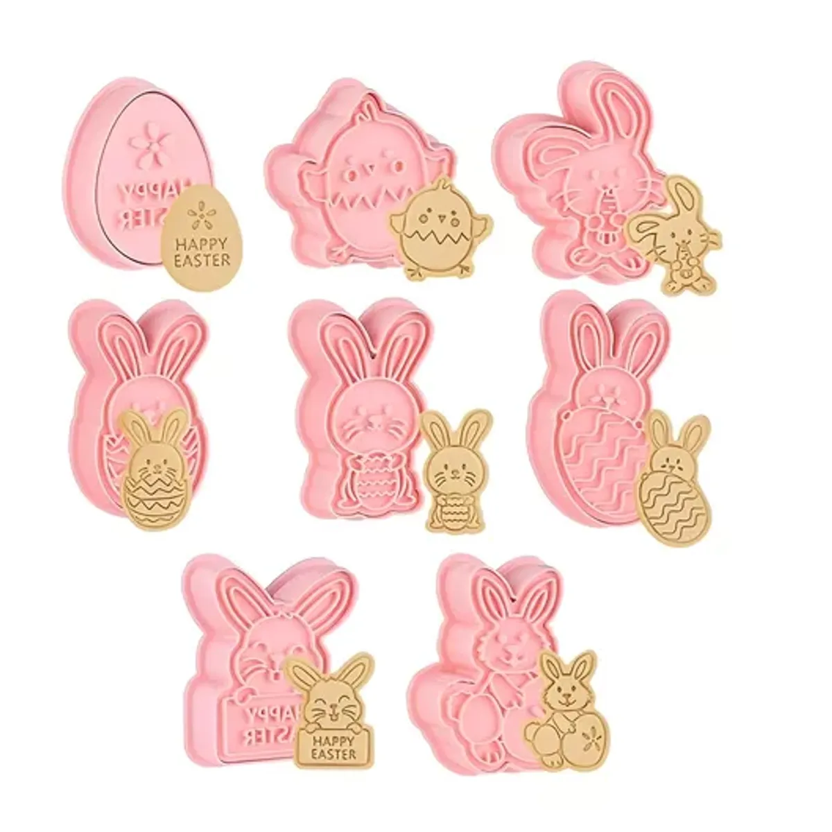 PASTELERIUSCL - Cortadores Galletas Conejo De Pascua Moldes Galleta Conejos