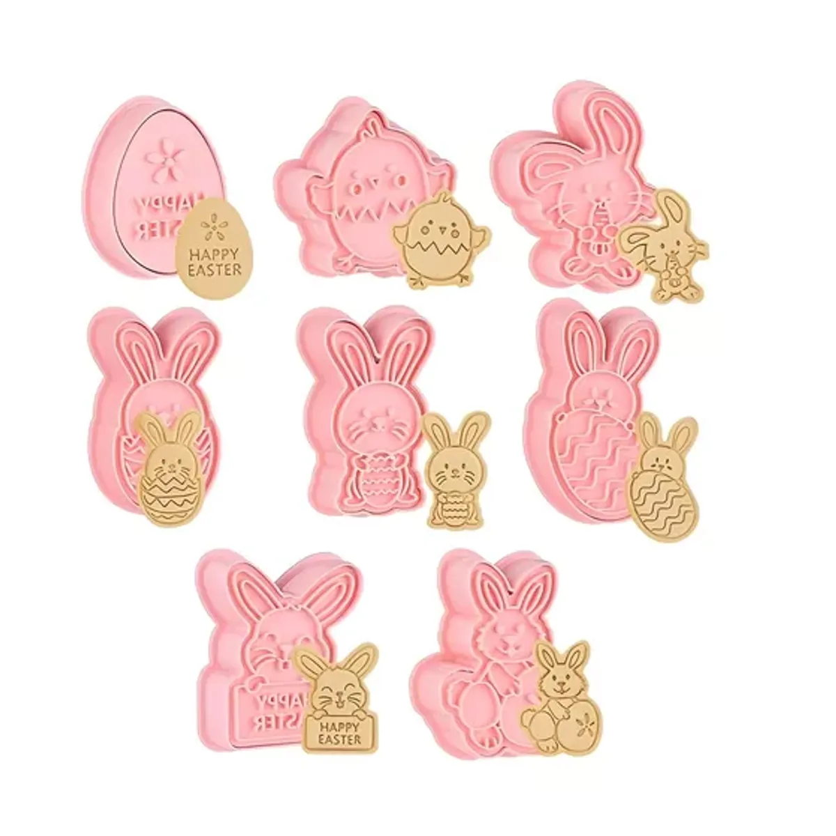 PASTELERIUSCL - Cortadores Galletas Conejo De Pascua Moldes Galleta Conejos