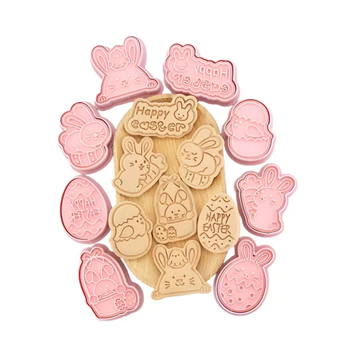 PASTELERIUSCL - Cortador Galleta Pascua Moldes Galleta 3d Cortadores Galleta