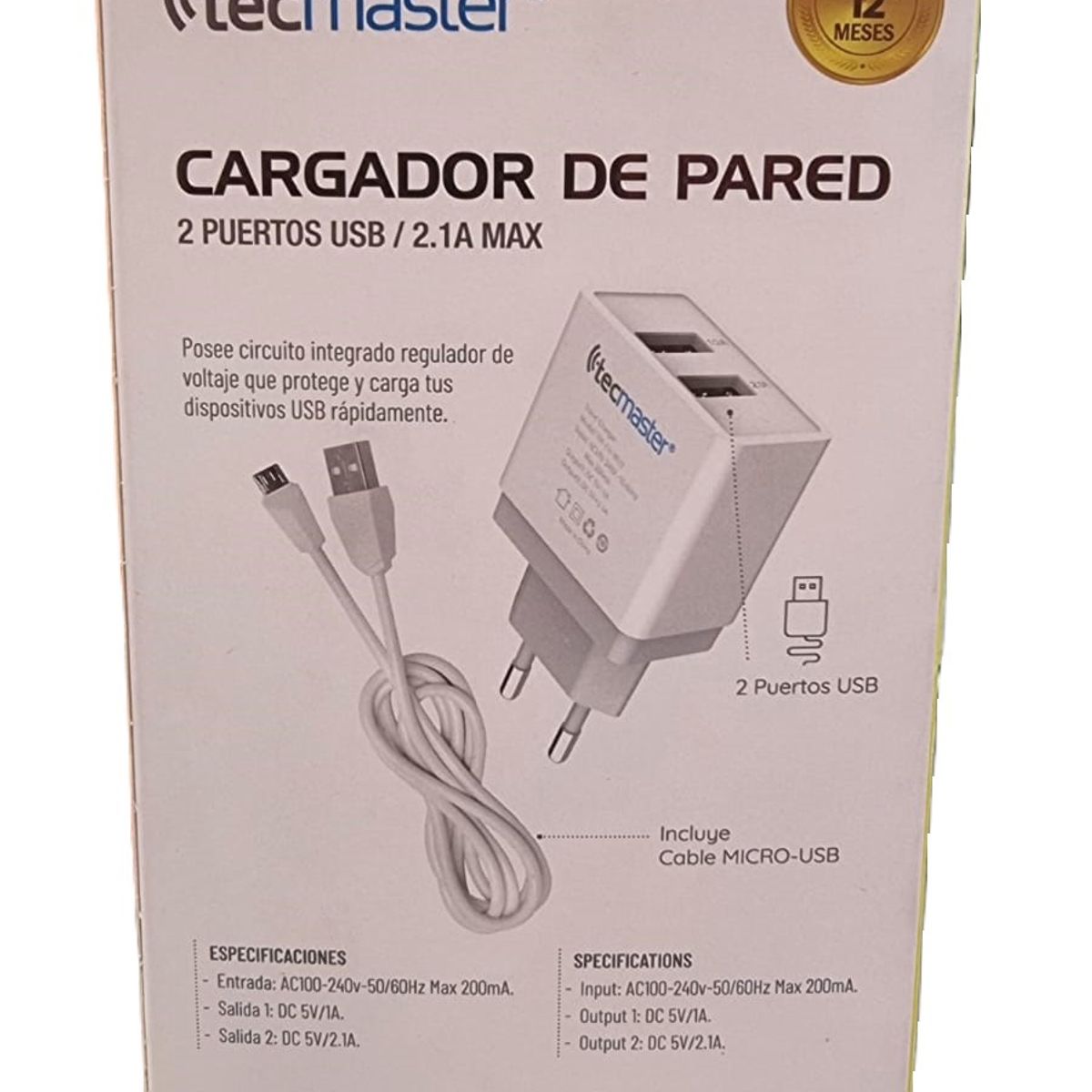 GENERICO - CARGADOR MICRO USB  TECMASTER