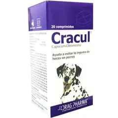 DRAG PHARMA - Cracul®- 20 Comprimidos. Evita la ingesta de heces