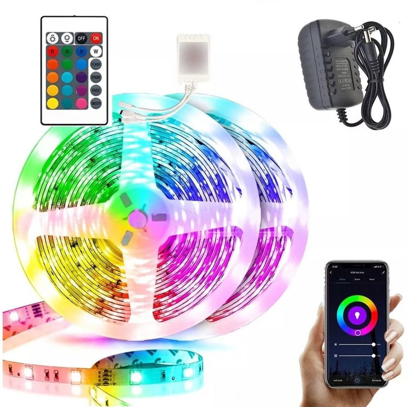 GENERICO - Tira De Luces Led Rrgb Bluetooth Músic 10 Metros