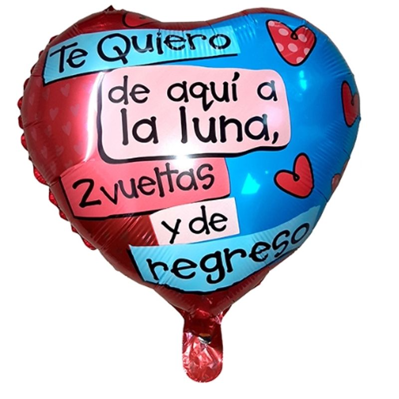 GENERICO - Globo Metalizado Te Quiero De Aqui A La Luna X50