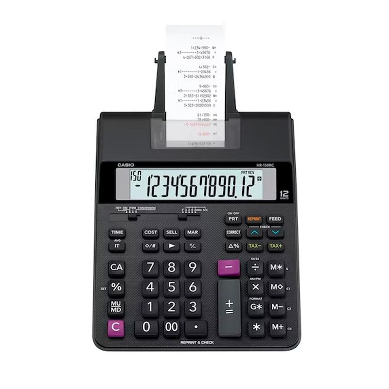 CASIO - SUMADORA CON IMPRESION CASIO HR-150RC-DC
