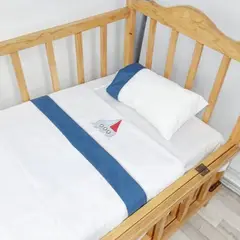 ENCANTO - Sábanas de Cuna con funda Bordado Marinero PRODUCTO NACIONAL