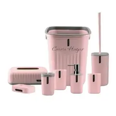 GENERICO - Kit o Set de Accesorios de Baño; 8 artículos
