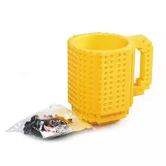 GENERICO - Taza Mug Lego Tazón Mug Con Lego Colores Regalo Cup Amarillo
