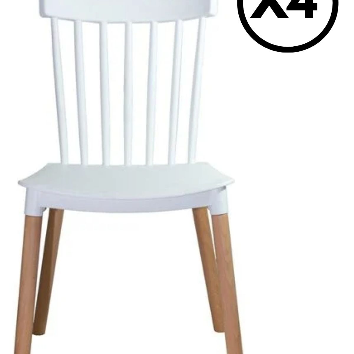 GENERICO - PACK 4 SILLAS WINDSOR BLANCO