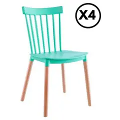 GENERICO - PACK 4 SILLAS WINDSOR MENTA