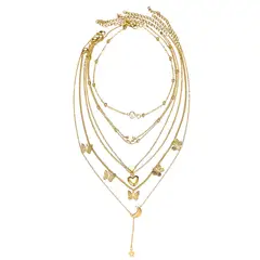 VATYERTY - Conjuntos de Collares Amarillo Oro