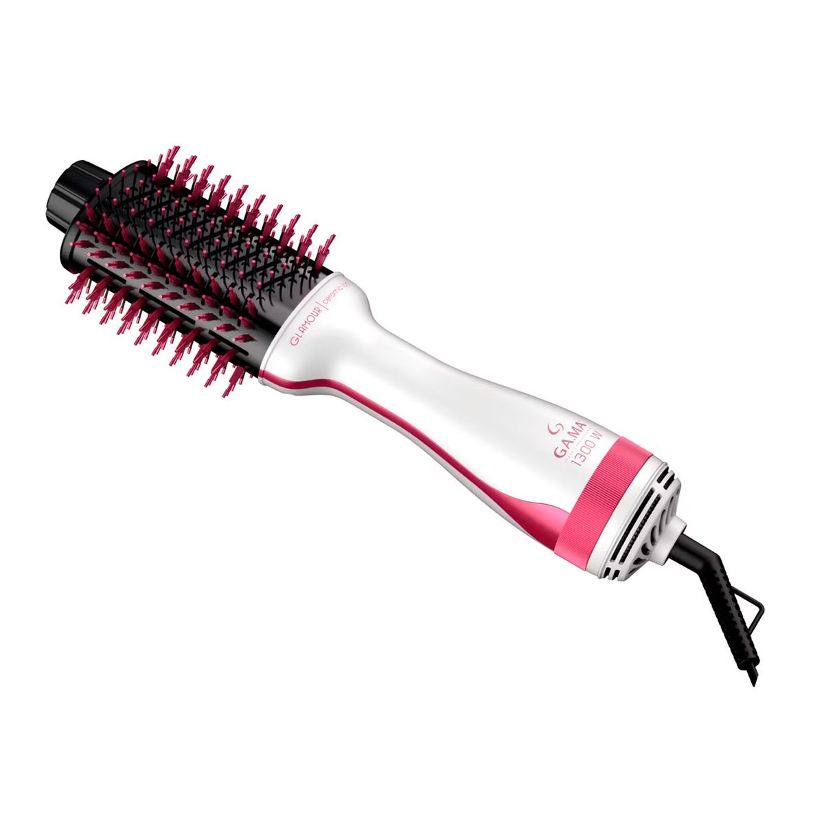 GAMA - Cepillo Secador de Pelo Gama Glamour Pink Ceramic Ion 1300W