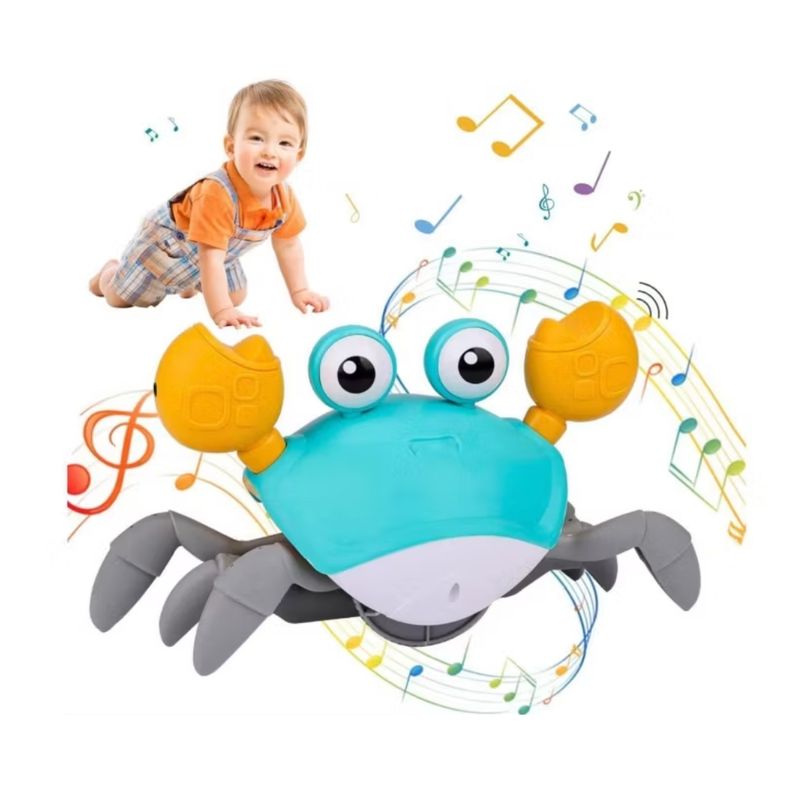 GENERICO - Cangrejo Turquesa caminador Para Bebés con carga USB