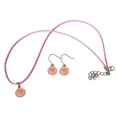 CATHALIFAUDJOYAS - Conjunto corazón redondo