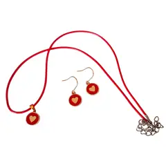 CATHALIFAUDJOYAS - Conjunto corazón redondo