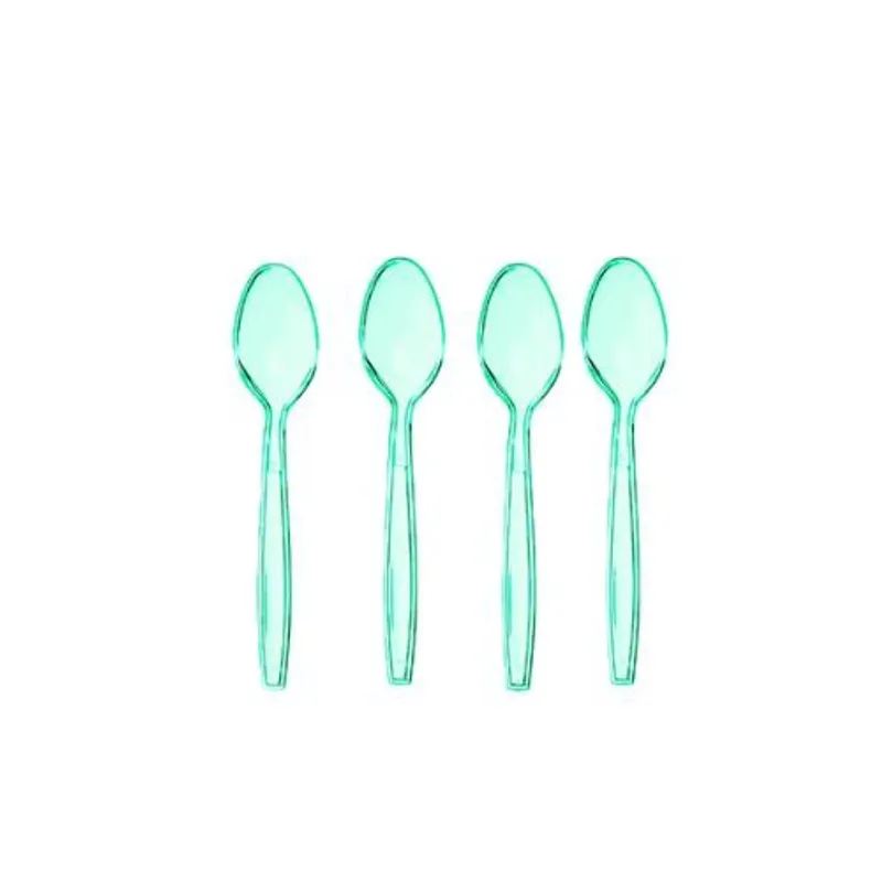 GENERICO - Cucharas Plasticas Color Azul 12Pcs 15 Cm