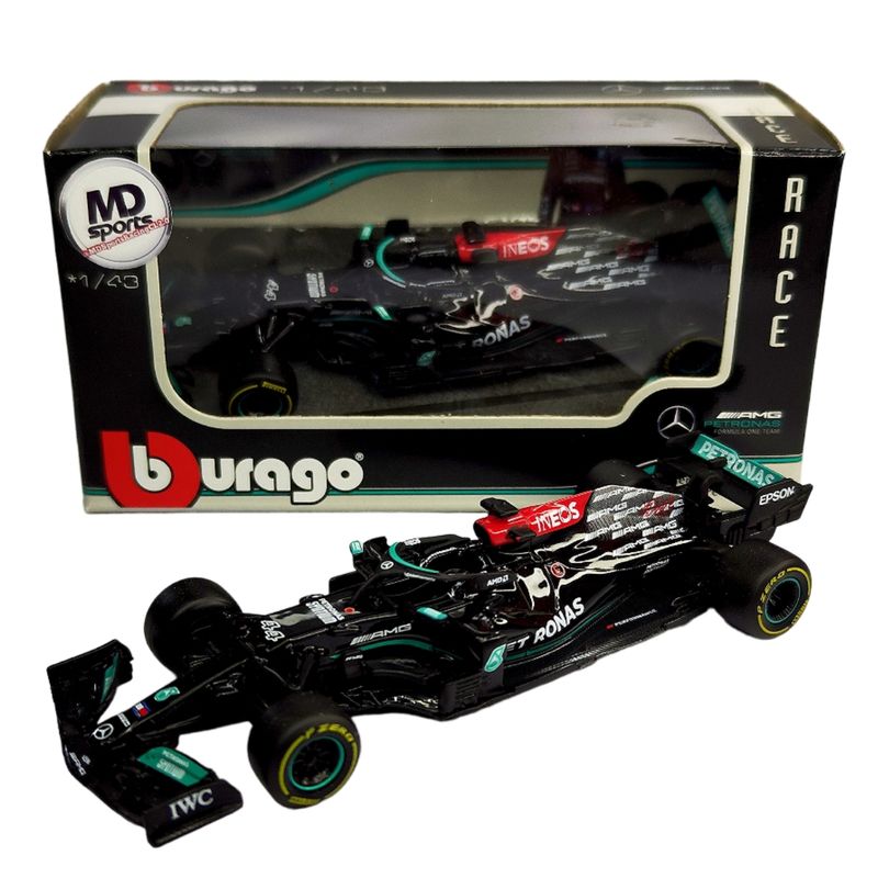 BBURAGO - Auto F1 Mercedes W12 2021 #44 Hamilton Caja Normal 1:43