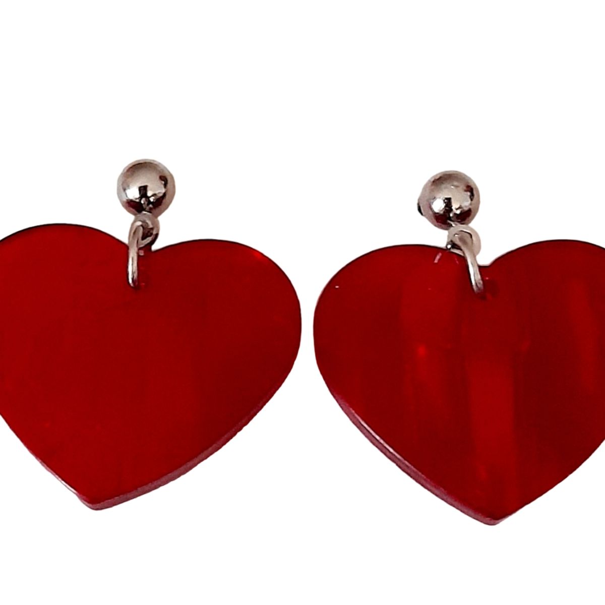 CATHALIFAUDJOYAS - aros acrilico corazón CathalifaudJoyas
