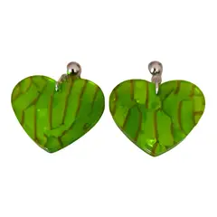 CATHALIFAUDJOYAS - Aros acrilico corazón