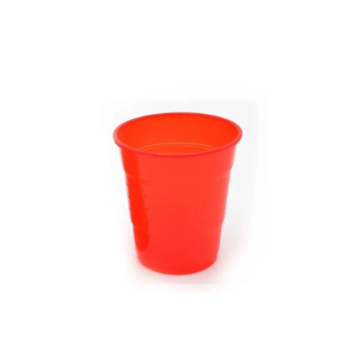 GENERICO - Vaso Plastico 300cc Rojo 10pcs