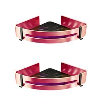 Set 2 Esquineros de Baño Acero Mate Smarthome Bronce Negro