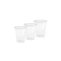 GENERICO - Vaso Plastico Transparente 250ml 25pcs