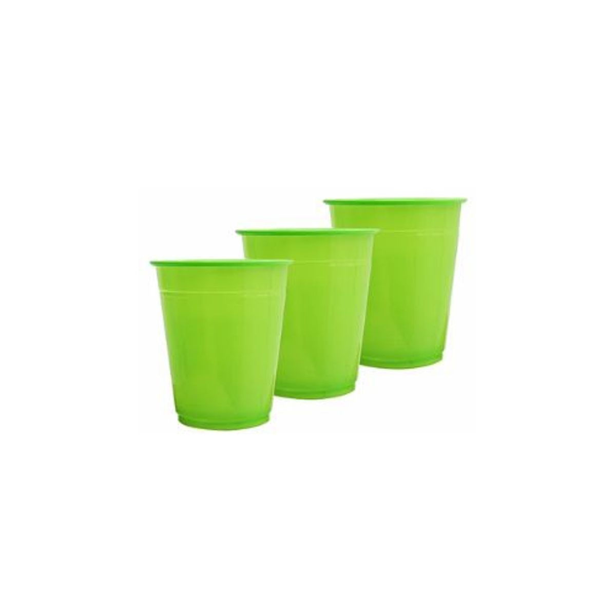 GENERICO - Vaso Plastico Verde 250 Ml 25 Pcs