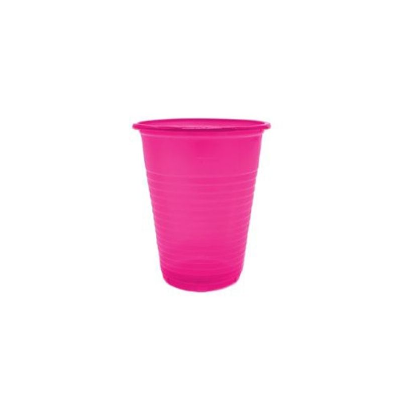 GENERICO - Vaso Plastico Fucsia 200ml 50pcs