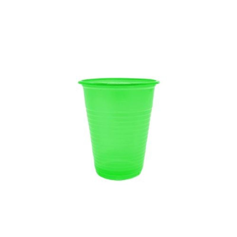 GENERICO - Vaso Plastico Verde 200ml 50pcs