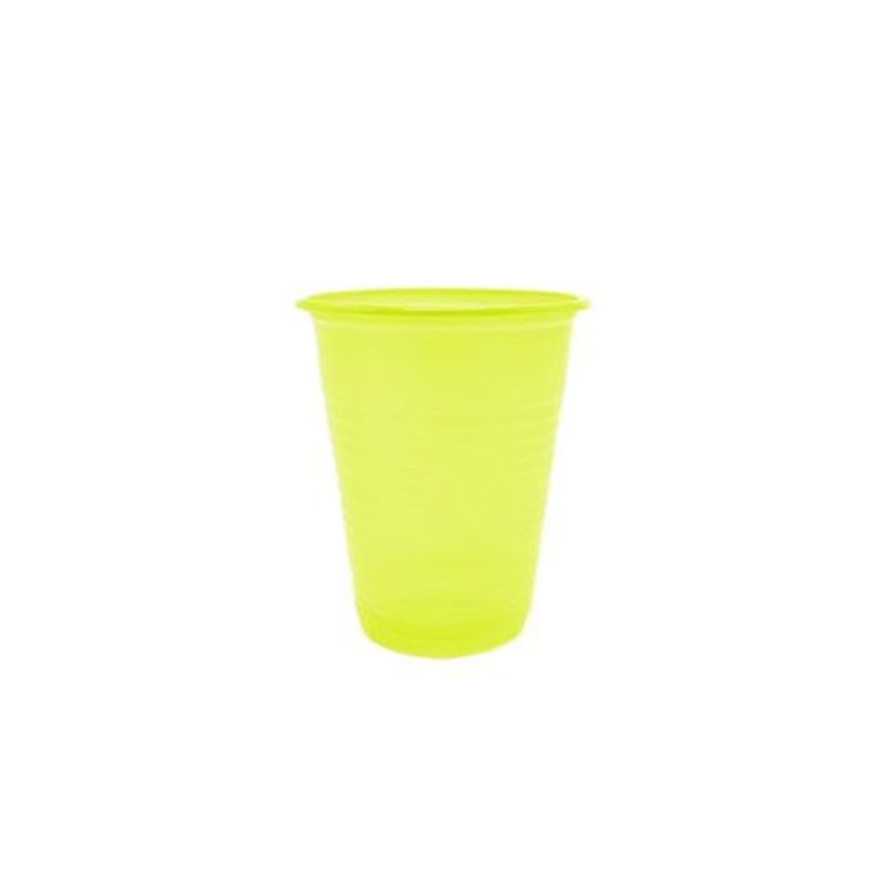 GENERICO - Vaso Plastico Amarillo 200ml 50pcs