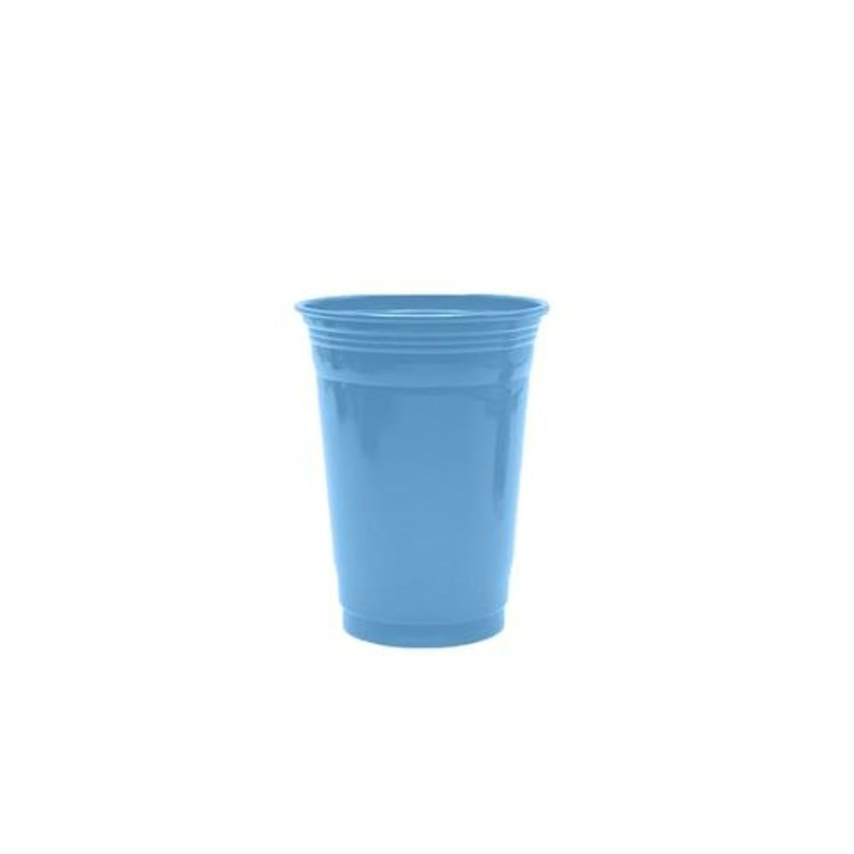 GENERICO - Vaso Plastico Azul Claro 16oz 560ml 10pcs