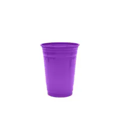 GENERICO - Vaso Plastico Morado 16oz 560ml 10pcs