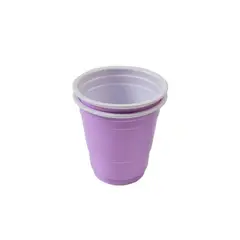 GENERICO - Vaso Plastico Color Morado 60ml 16pcs